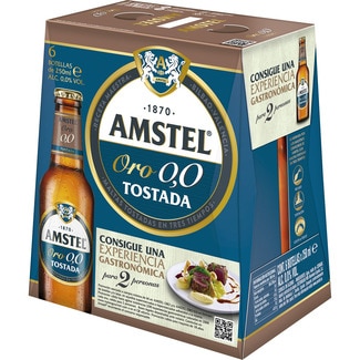 cerveza tostada sin alcohol pack 6 botellas 25 cl - Amstel Oro 0,0