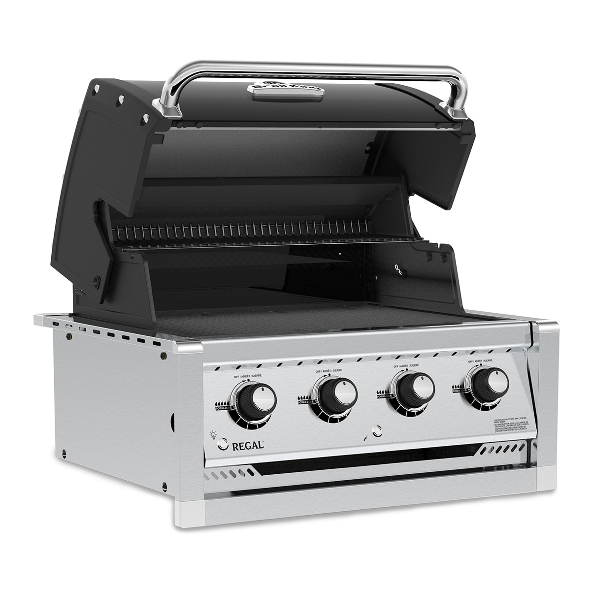 Barbecue a Gás Encastrável com 4 Queimadores Regal 420 Antracite-3