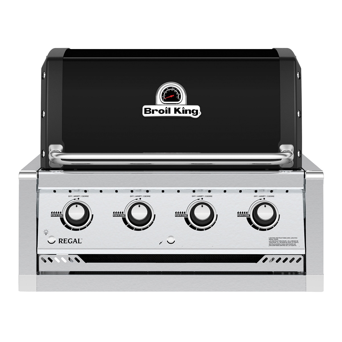 Barbecue a Gás Encastrável com 4 Queimadores Regal 420 Antracite-2