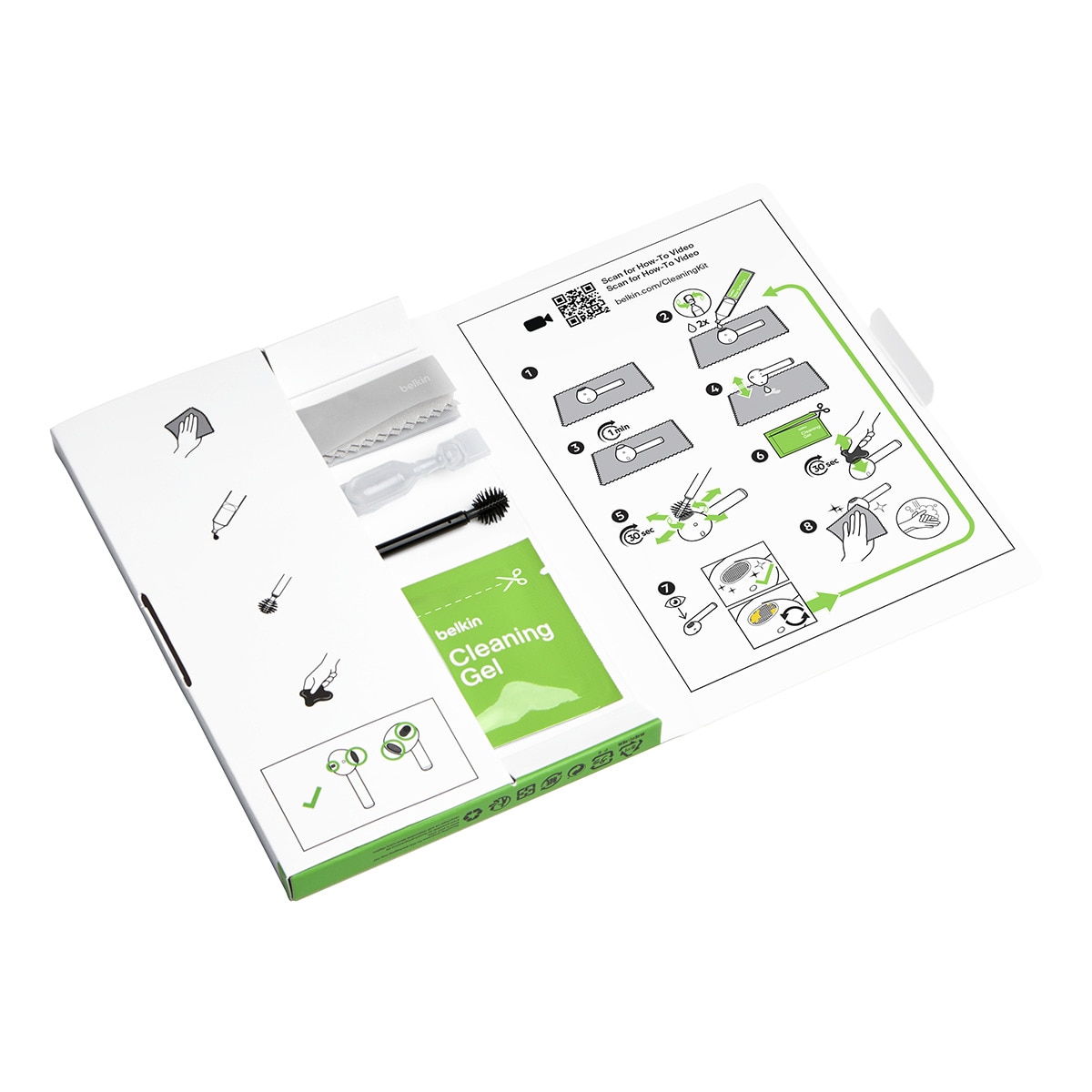 Kit de limpieza Belkin para AirPods Negro-6