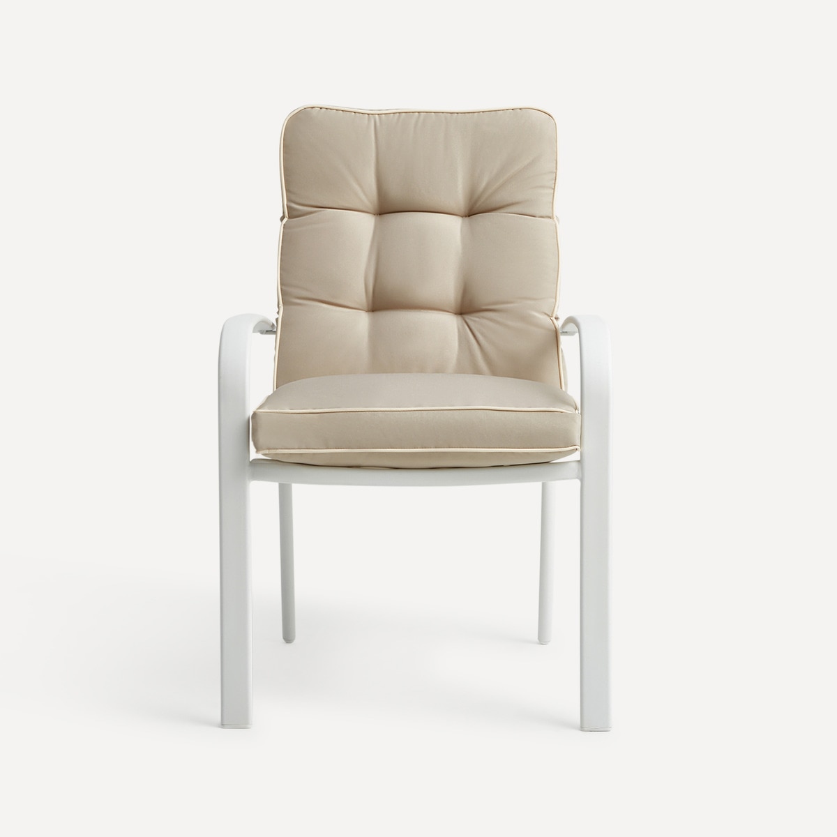 Sillón de comedor de jardín Europa Basics El Corte Inglés Blanco / Beige-2