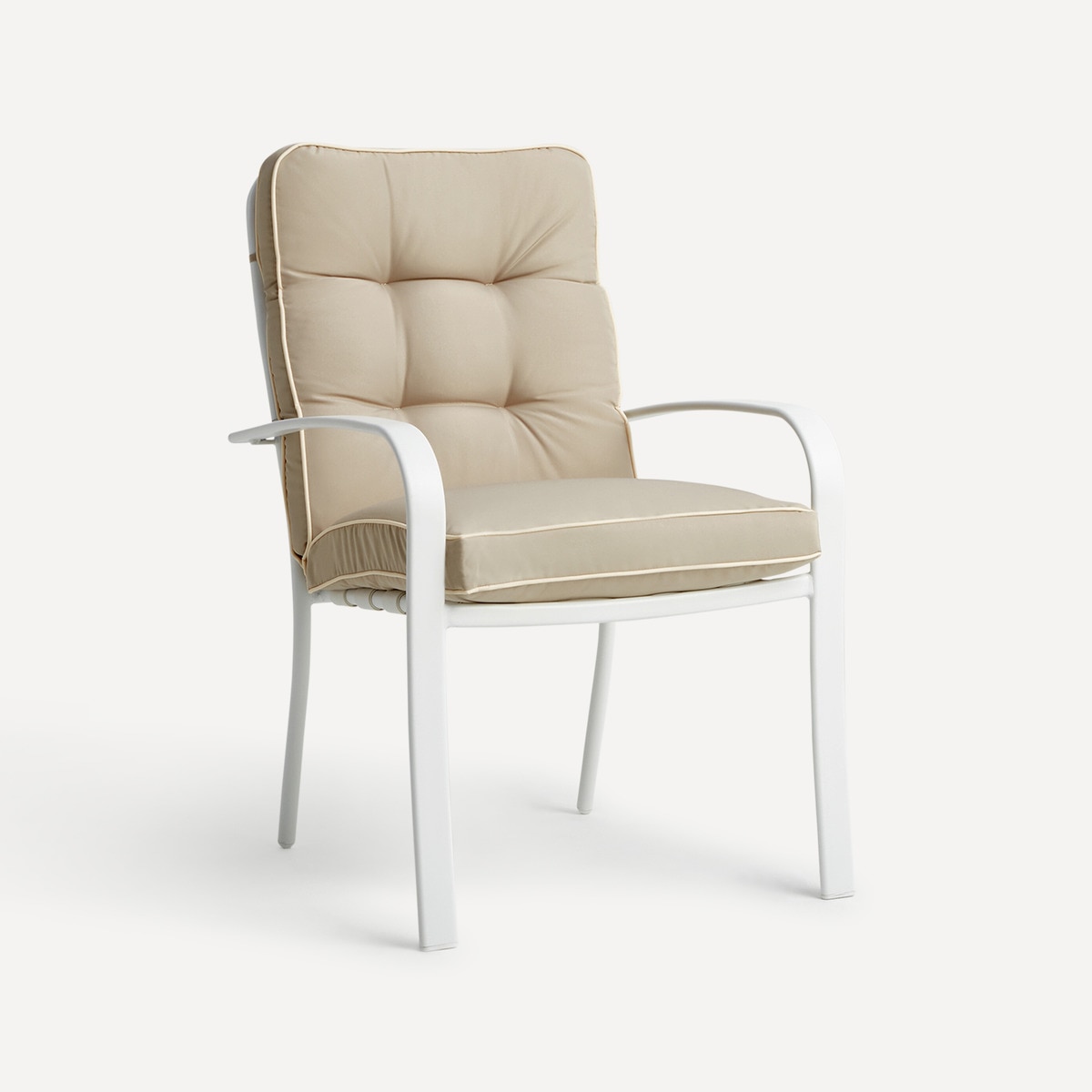 Colección de comedor de jardín mesa New Dublín y sillón Europa en blanco Basics El Corte Inglés 4