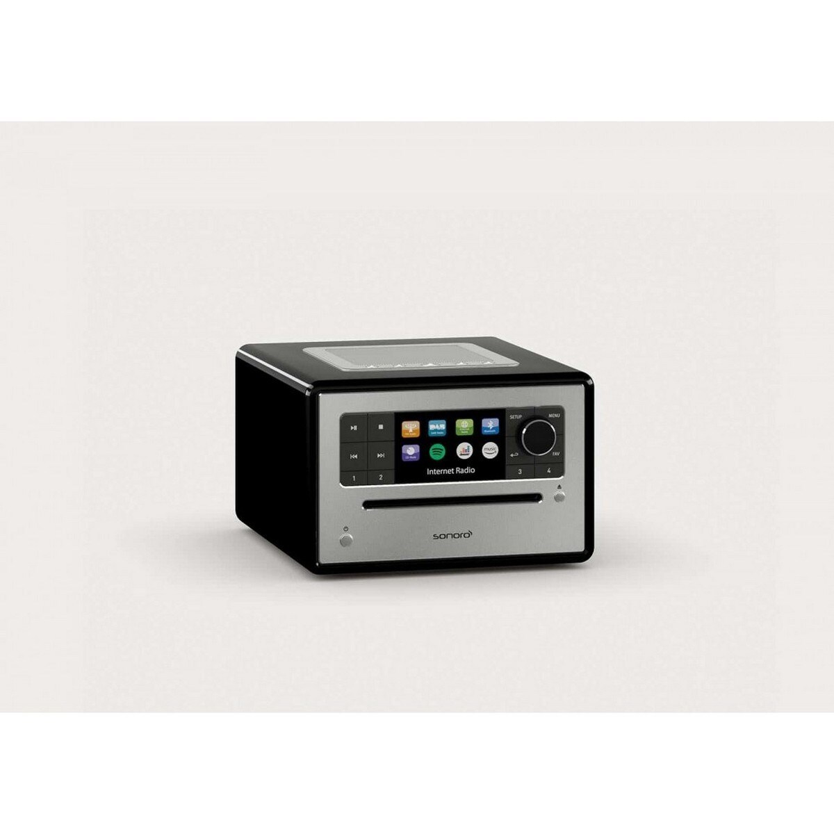 Rádio Despertador Sonoro Elite Bluetooth, CD Cinza / Preto / Branco-4