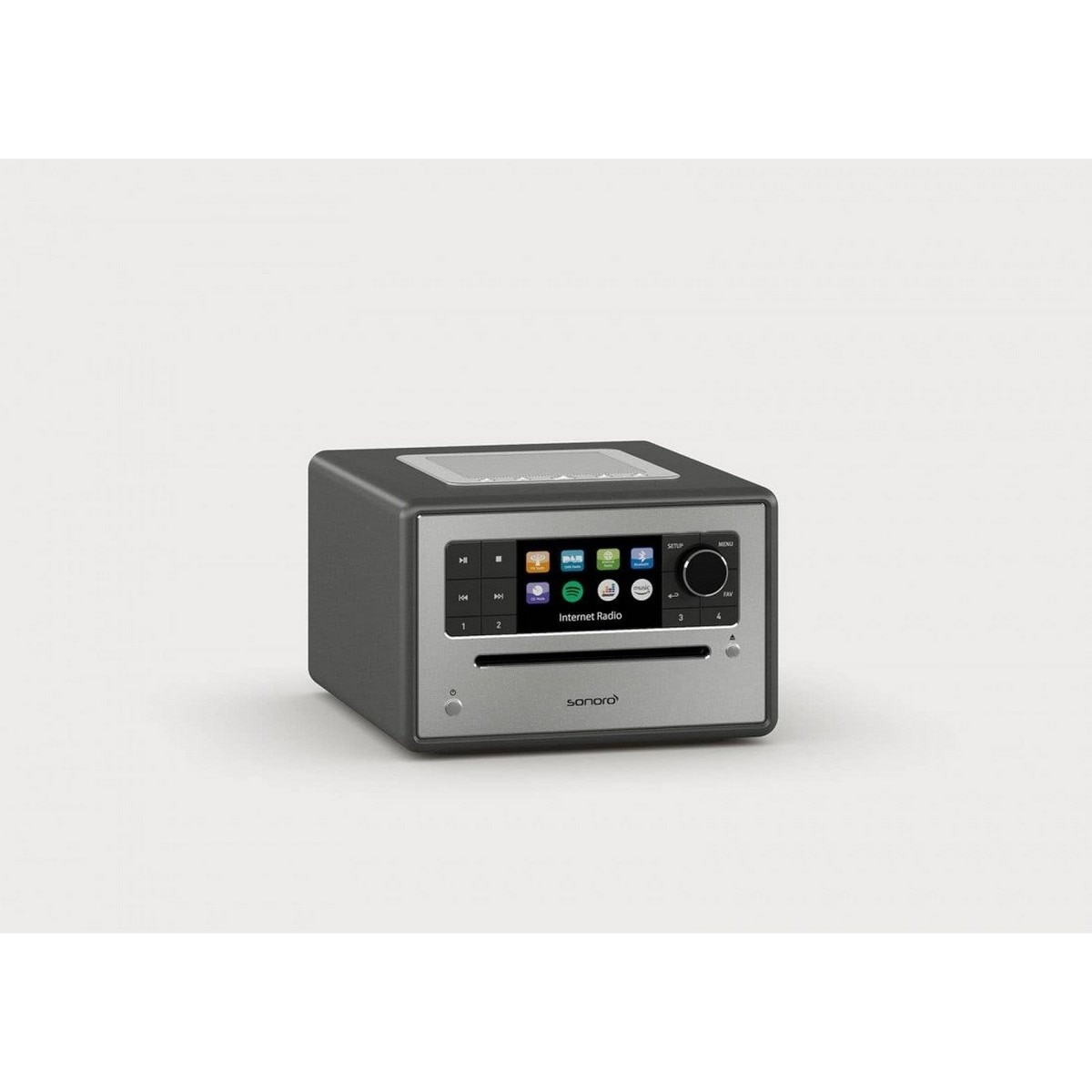 Rádio Despertador Elite Bluetooth, CD Grafite-2