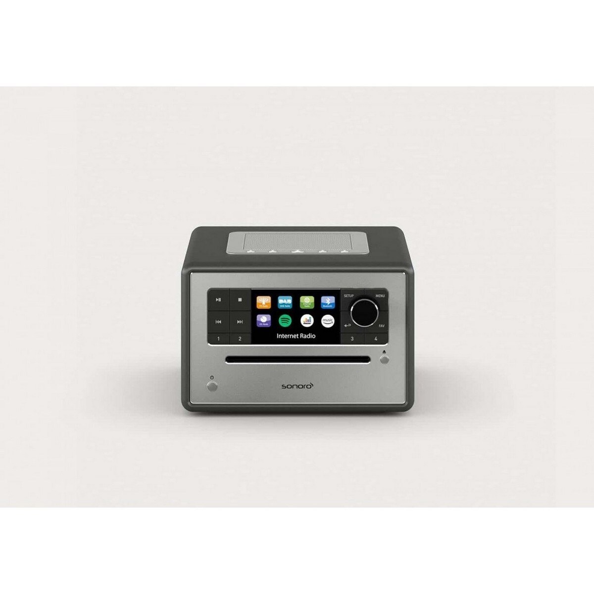 Rádio Despertador Elite Bluetooth, CD Grafite-1