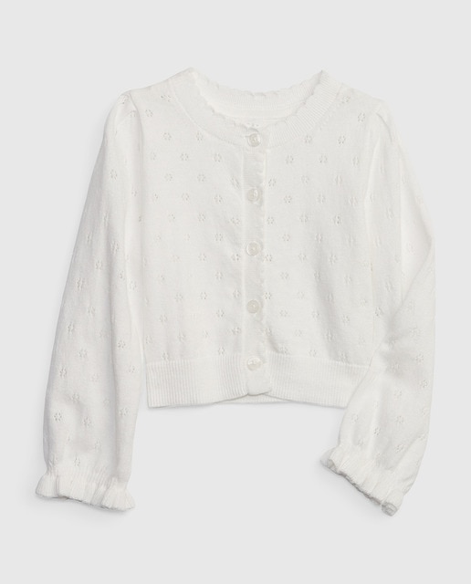 Imagen 0 de Chaqueta de niña lisa cuello redondo