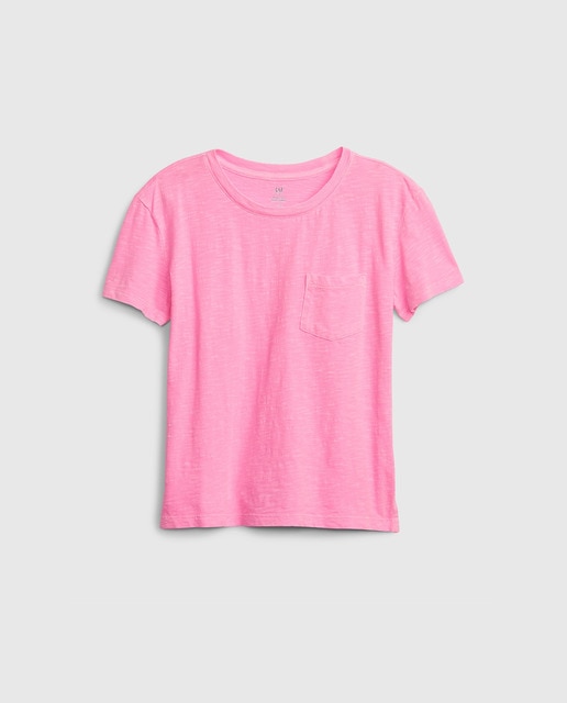 Imagen 0 de Camiseta de niña manga corta cuello redondo