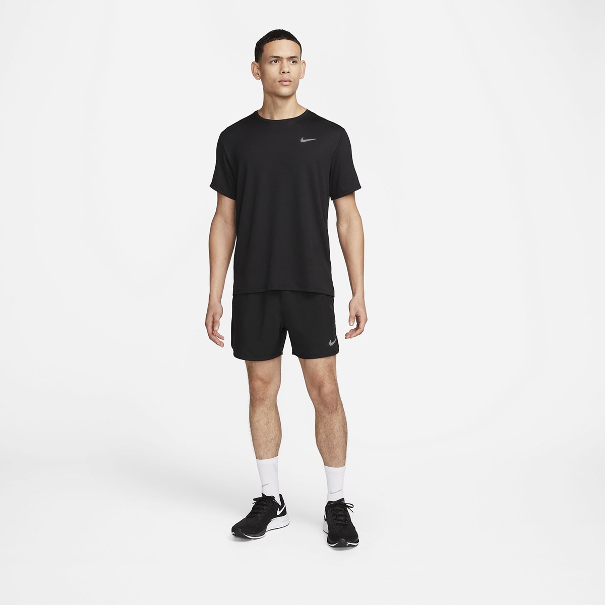 T-shirt de homem Miler Nike Preto-5
