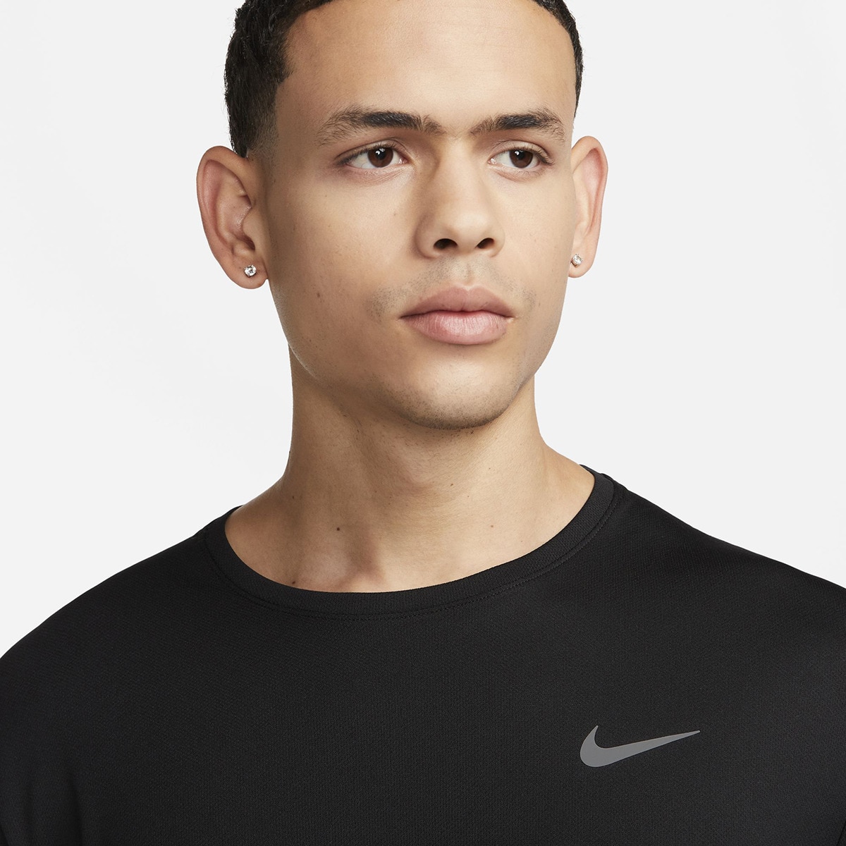 T-shirt de homem Miler Nike Preto-3