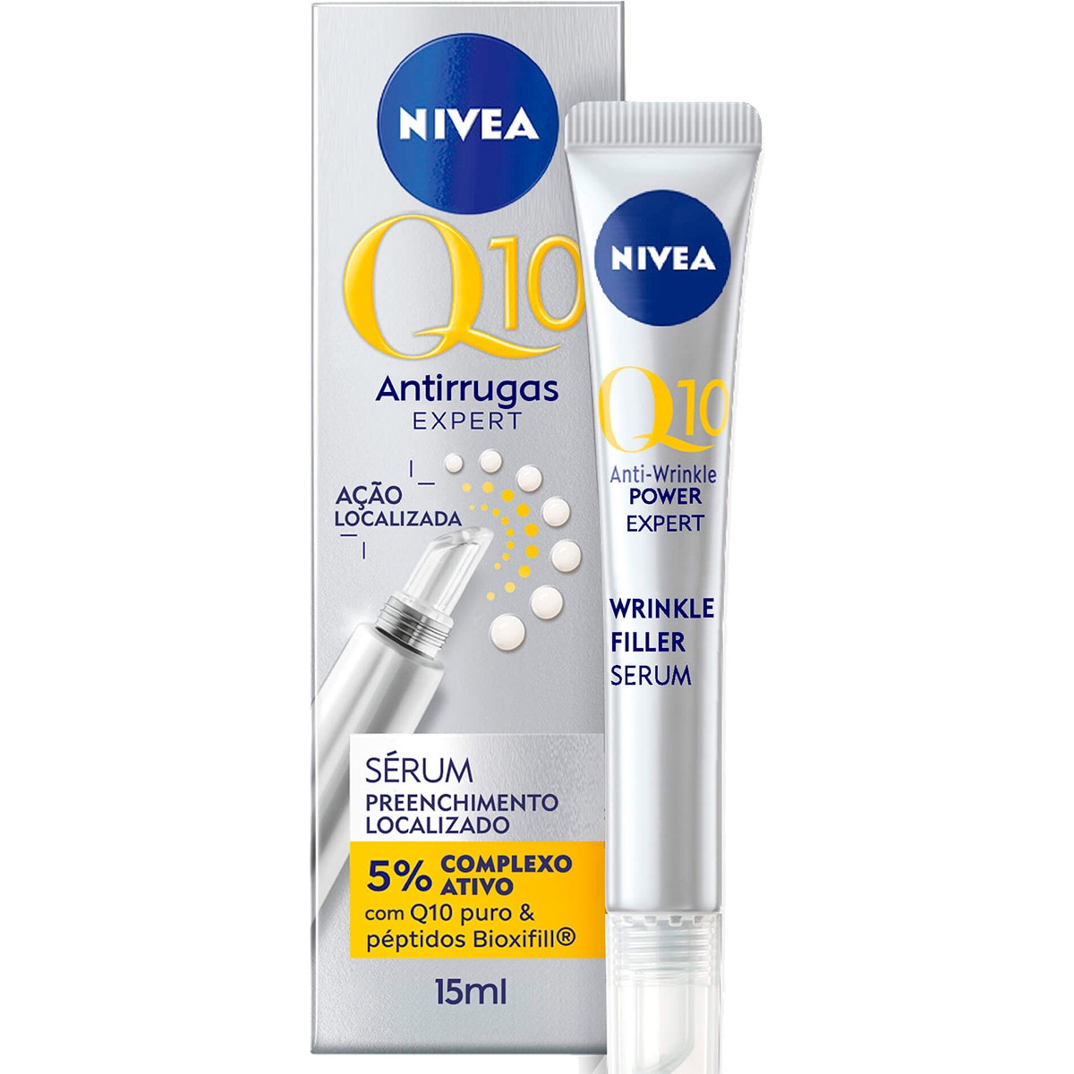 Sérum Anti Rugas Preenchimento Localizado Q10 Power embalagem 15 ml