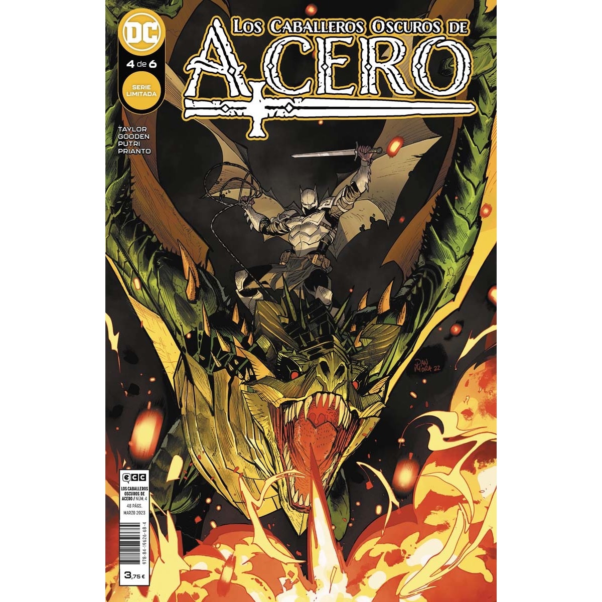 Imagem 0 de Los caballeros oscuros de acero núm. 4 de 6 (Capa mole)