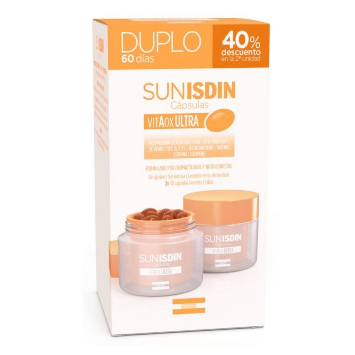 Suplemento Alimentar SunIsdin Duplo com Vitamina D - 60 cápsulas 1