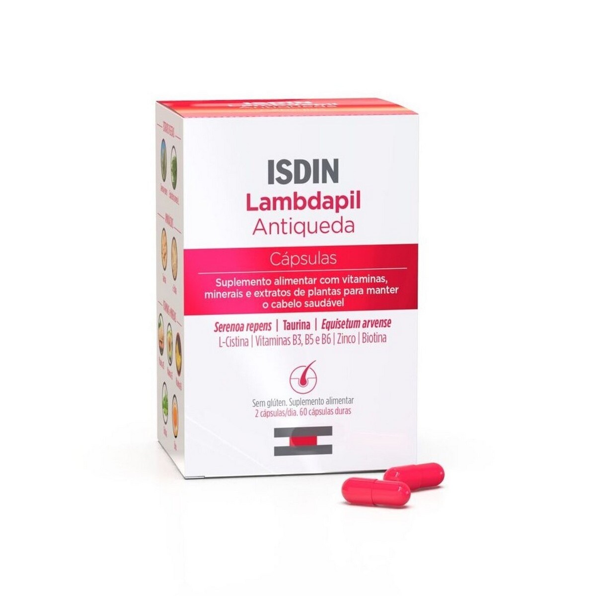 Suplemento Alimentar Lambdapil Antiqueda - 60 cápsulas 1