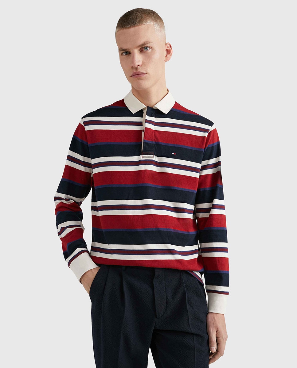 Polo de rugby à motif et