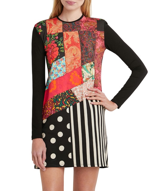 Imagen 0 de Vestido recto estampado