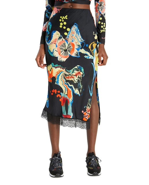 Imagen 0 de Falda midi estampada