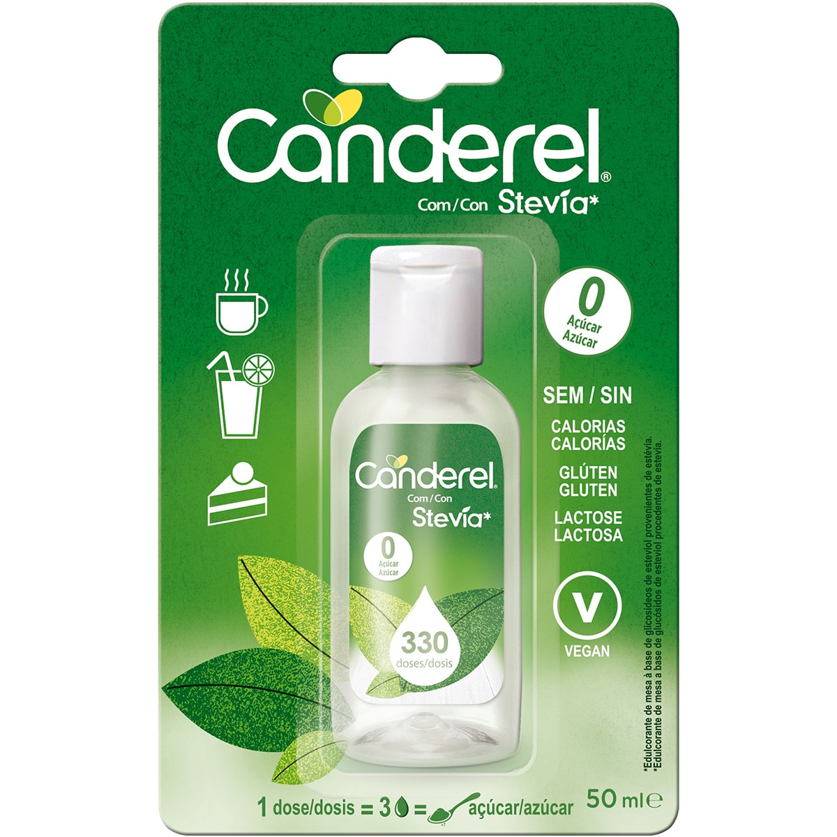 Edulcorante Líquido com Stevía Vegan 50 ml