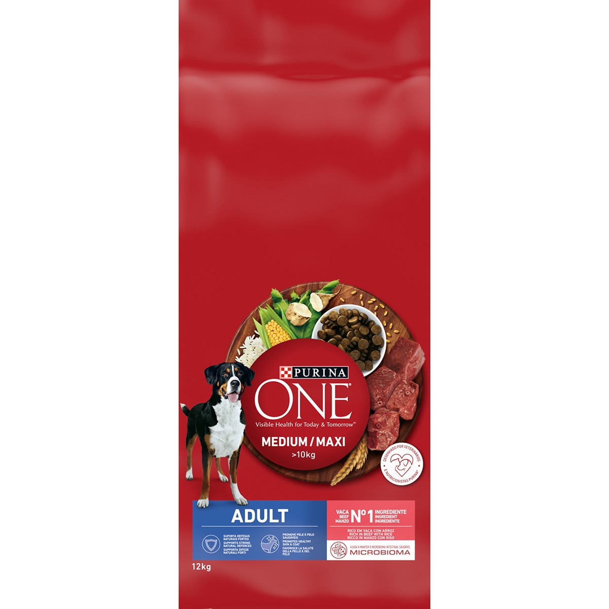 Ração para Cão Adulto Medium/Maxi sabor Vaca embalagem 12 kg