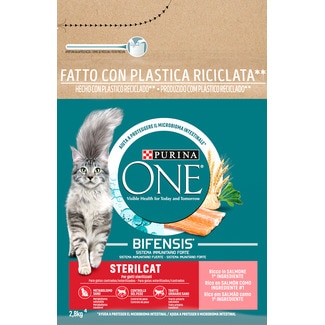 Ração para Gato Esterilizado sabor Salmão embalagem 2,8 kg - Purina One