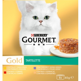 Alimento Húmido para Gato Tartelette Pack 8 unidades embalagem 680 g - Purina Gourmet Gold