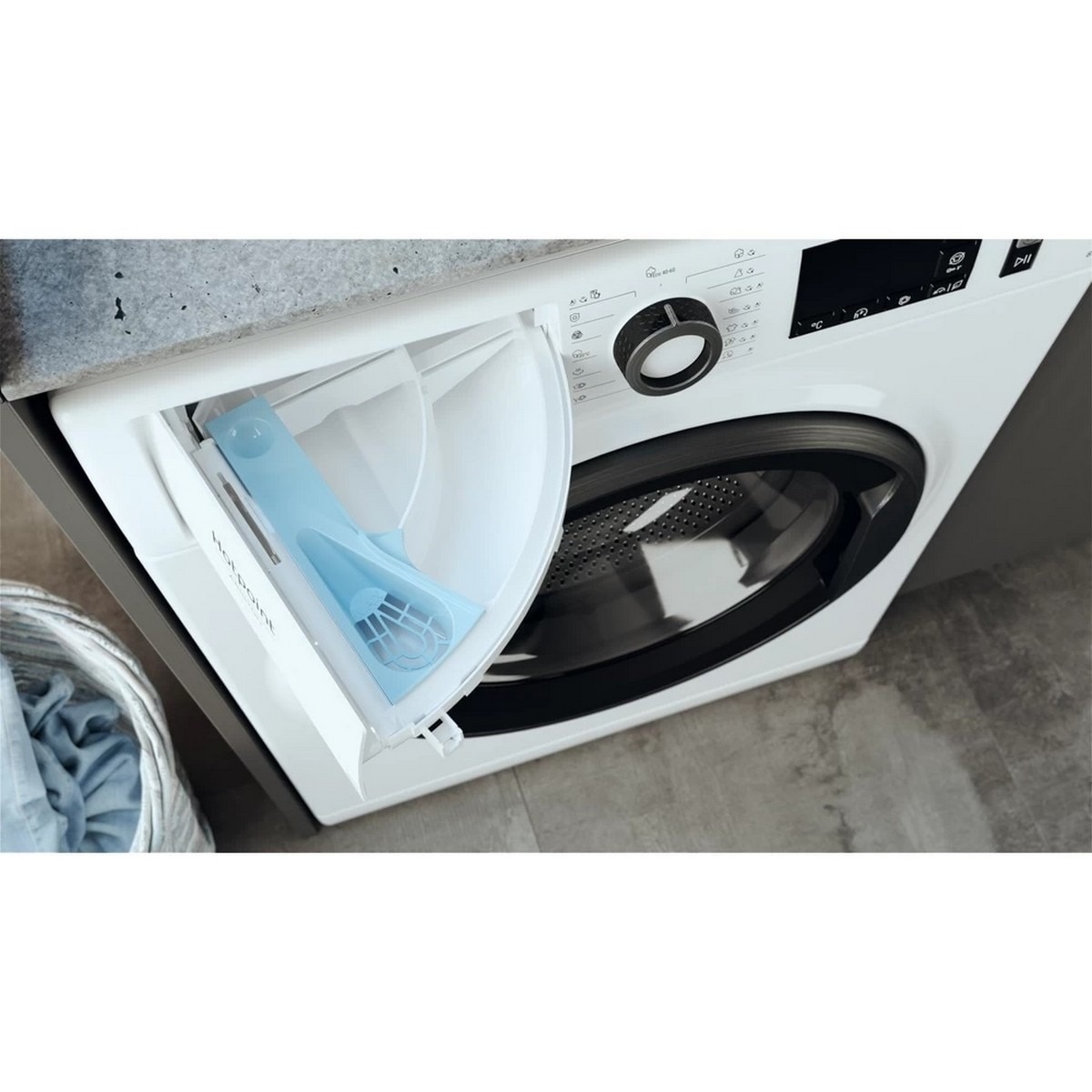 Máquina de Lavar Roupa Hotpoint NM11846WS A EUN Carga Frontal de 8 Kg e de 1400 rpm - Branco Branco-6