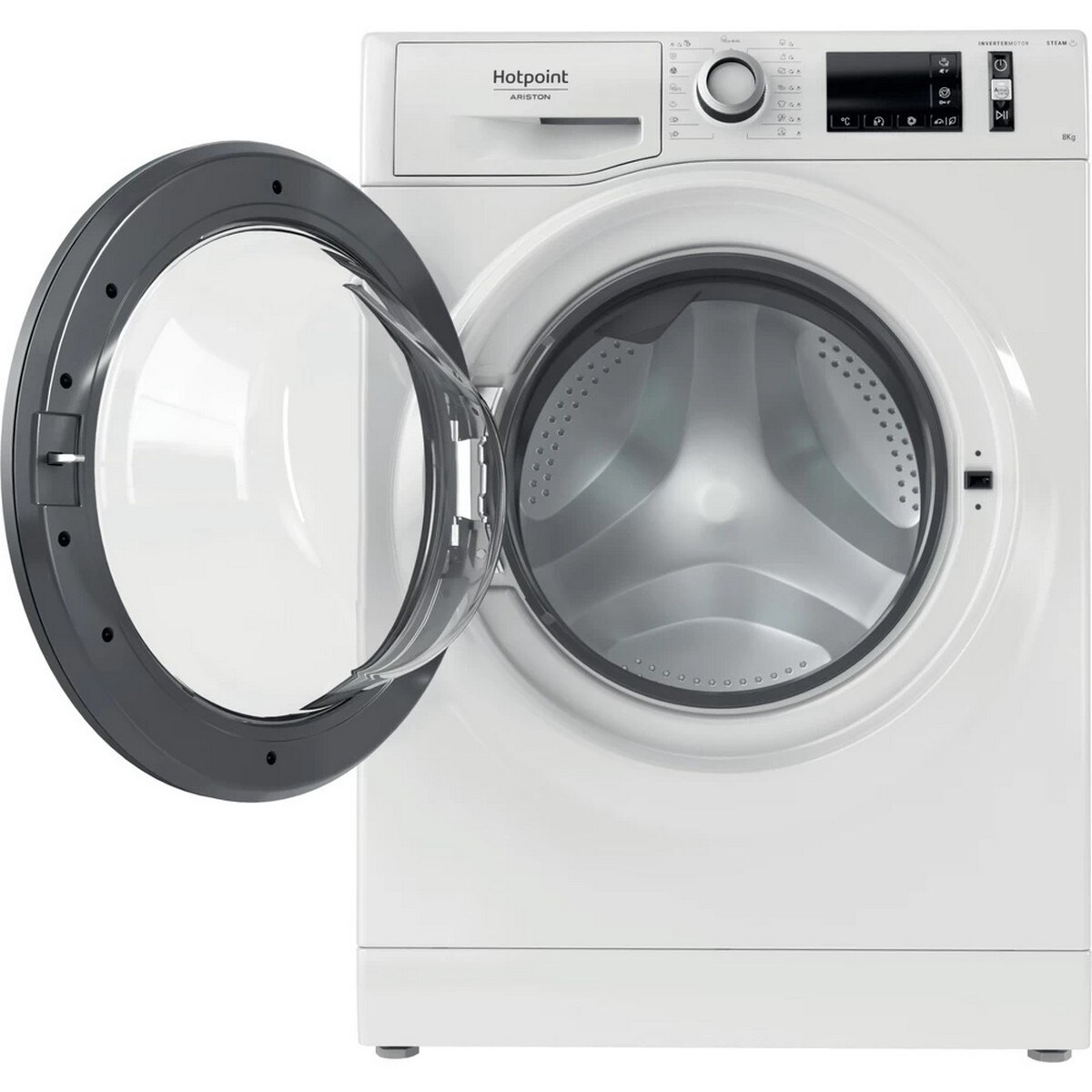Máquina de Lavar Roupa Hotpoint NM11846WS A EUN Carga Frontal de 8 Kg e de 1400 rpm - Branco Branco-4