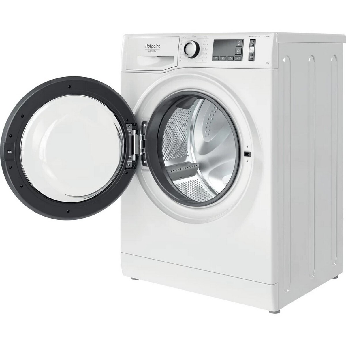 Máquina de Lavar Roupa Hotpoint NM11846WS A EUN Carga Frontal de 8 Kg e de 1400 rpm - Branco Branco-3