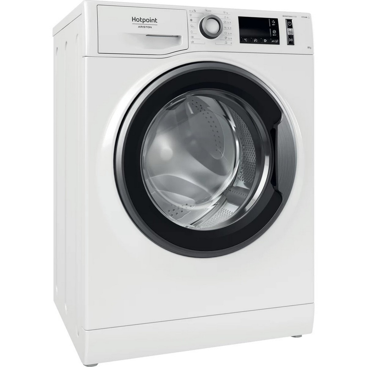 Máquina de Lavar Roupa Hotpoint NM11846WS A EUN Carga Frontal de 8 Kg e de 1400 rpm - Branco Branco-2