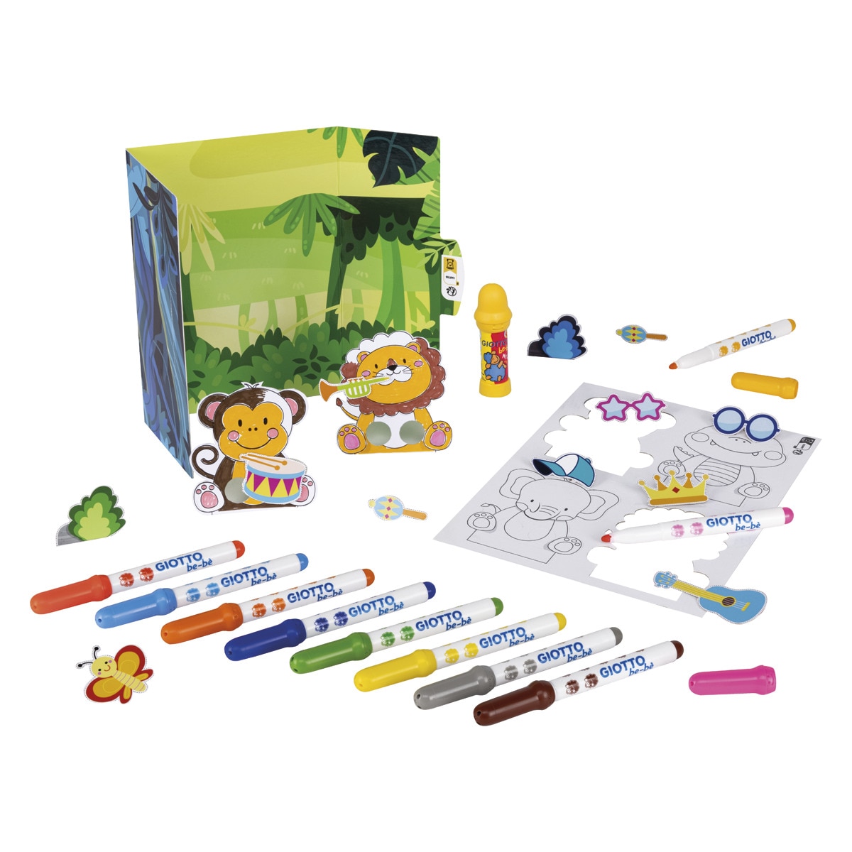 Set happy moments my finger puppets Giotto Be-Bè Multicolor-2