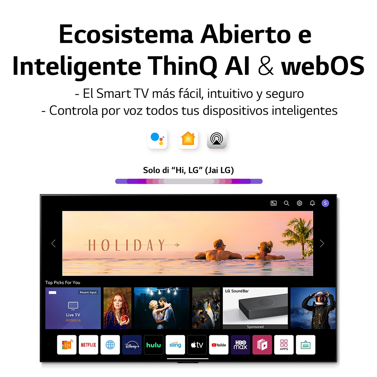 TV LED 189 cm (75'') LG 75UQ91006LA 4K SmartTV WebOS 22, HDR10, HLG, Sonido Dolby Digital Plus & AC4 Azul oscuro-6