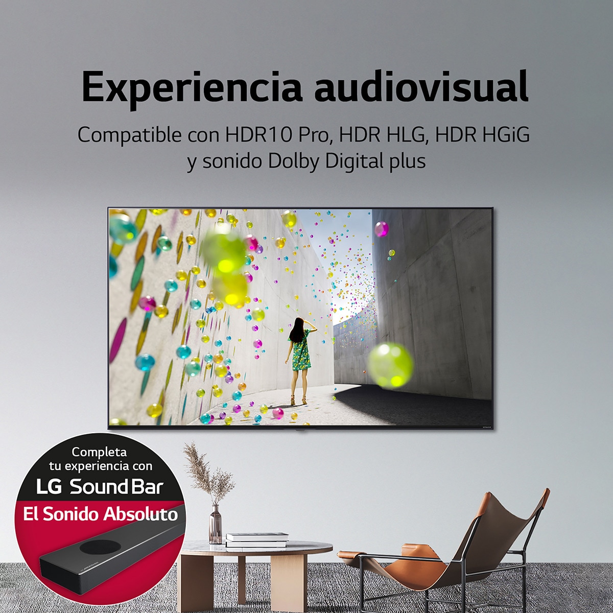 TV LED 189 cm (75'') LG 75UQ91006LA 4K SmartTV WebOS 22, HDR10, HLG, Sonido Dolby Digital Plus & AC4 Azul oscuro-7