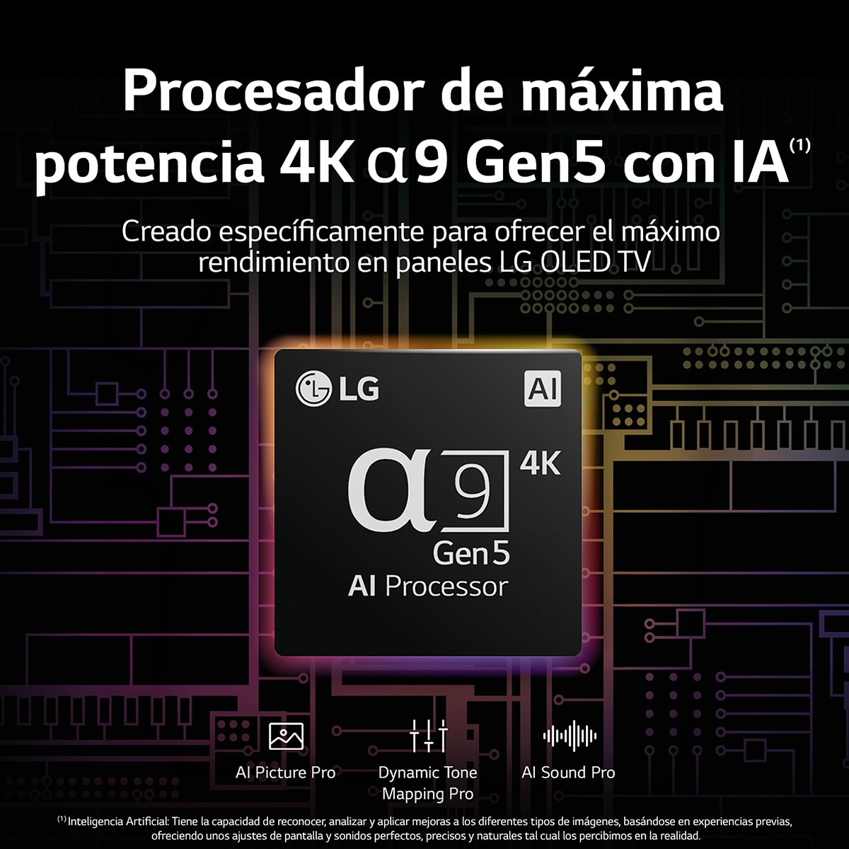 TV OLED 245 cm (97'') LG OLED97G29LA Evo Gallery Edition 4K, HDR Dolby Vision, HDR10, Dolby Atmos. Para colgar en pared con soporte incluido. Plata / Negro-4