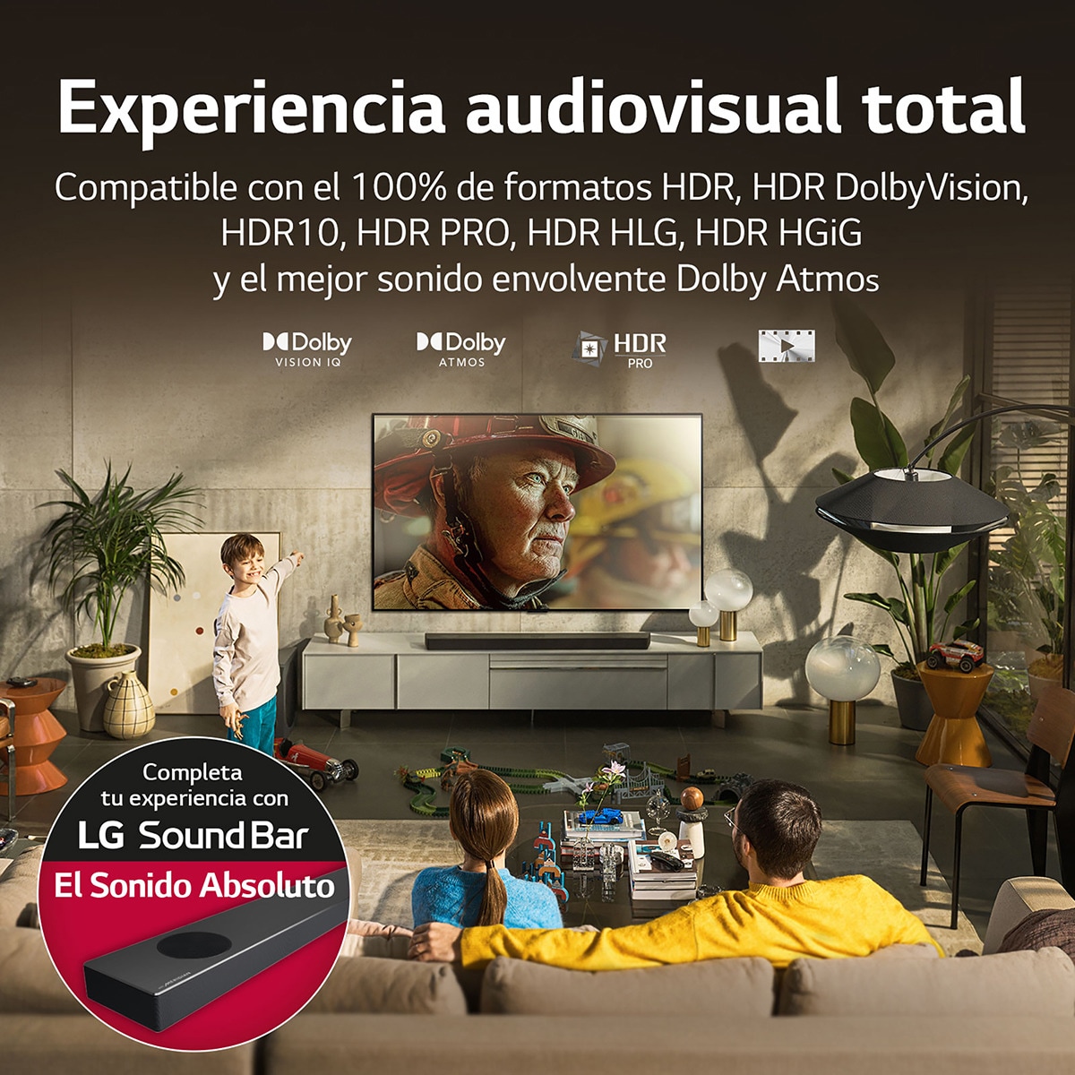TV OLED 245 cm (97'') LG OLED97G29LA Evo Gallery Edition 4K, HDR Dolby Vision, HDR10, Dolby Atmos. Para colgar en pared con soporte incluido. Plata / Negro-6