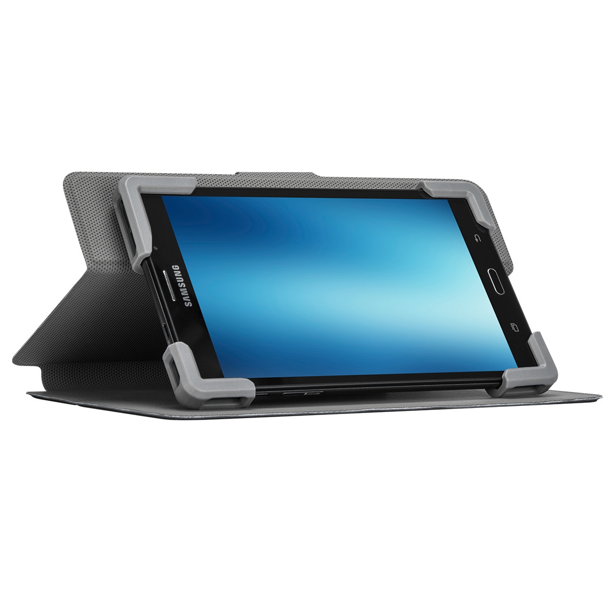 Funda negra Targus Safe Fit Universal rotativa para tablets de 7-8,5" Negro-12