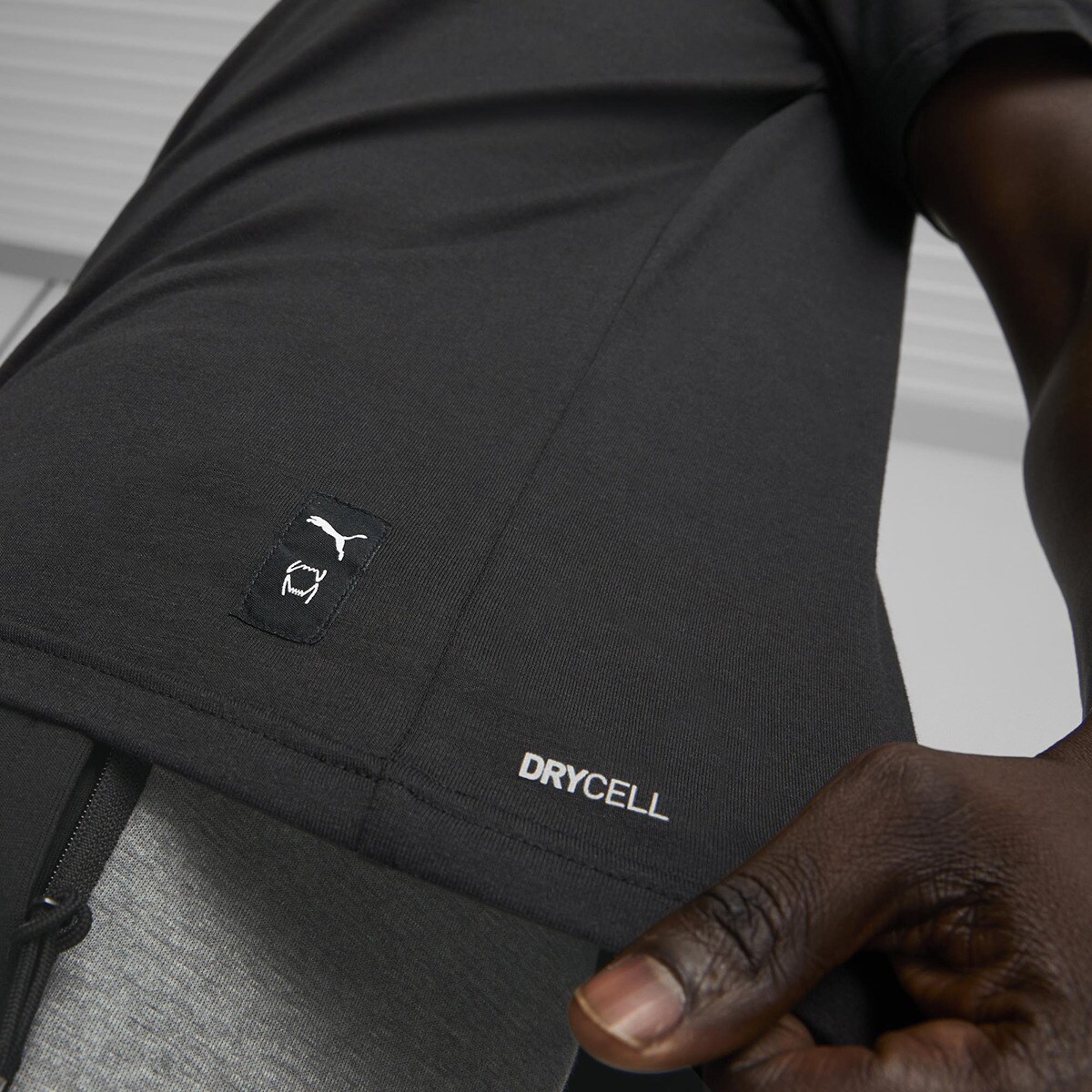 T-shirt de Homem Perimeter Preto-5