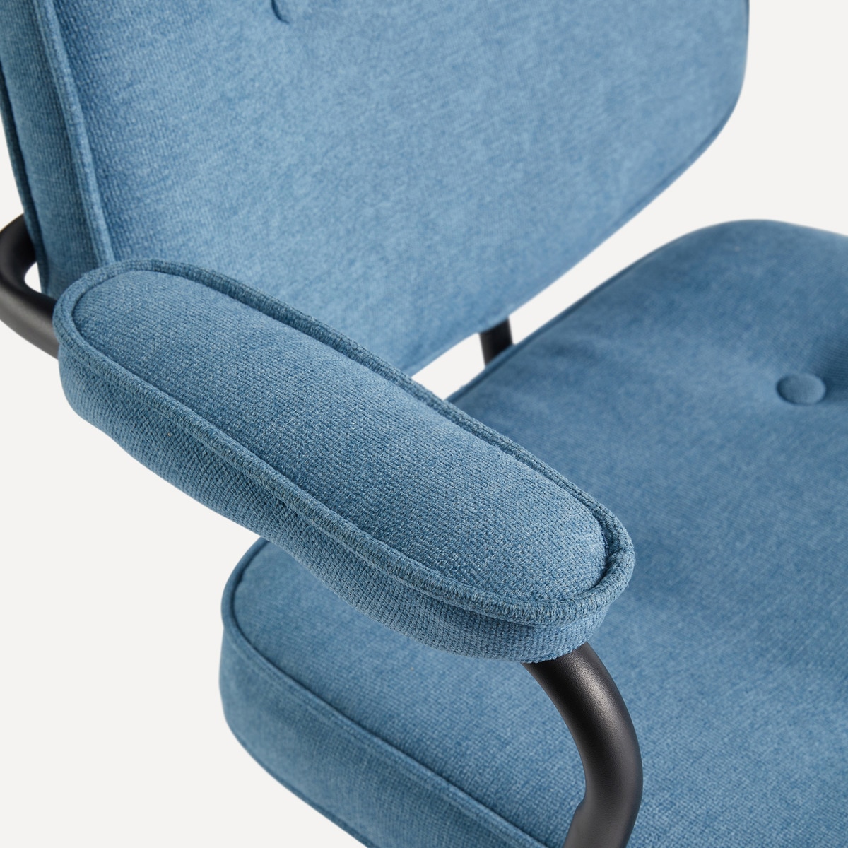 Silla de escritorio tapizada Elvis El Corte Inglés Azul-6