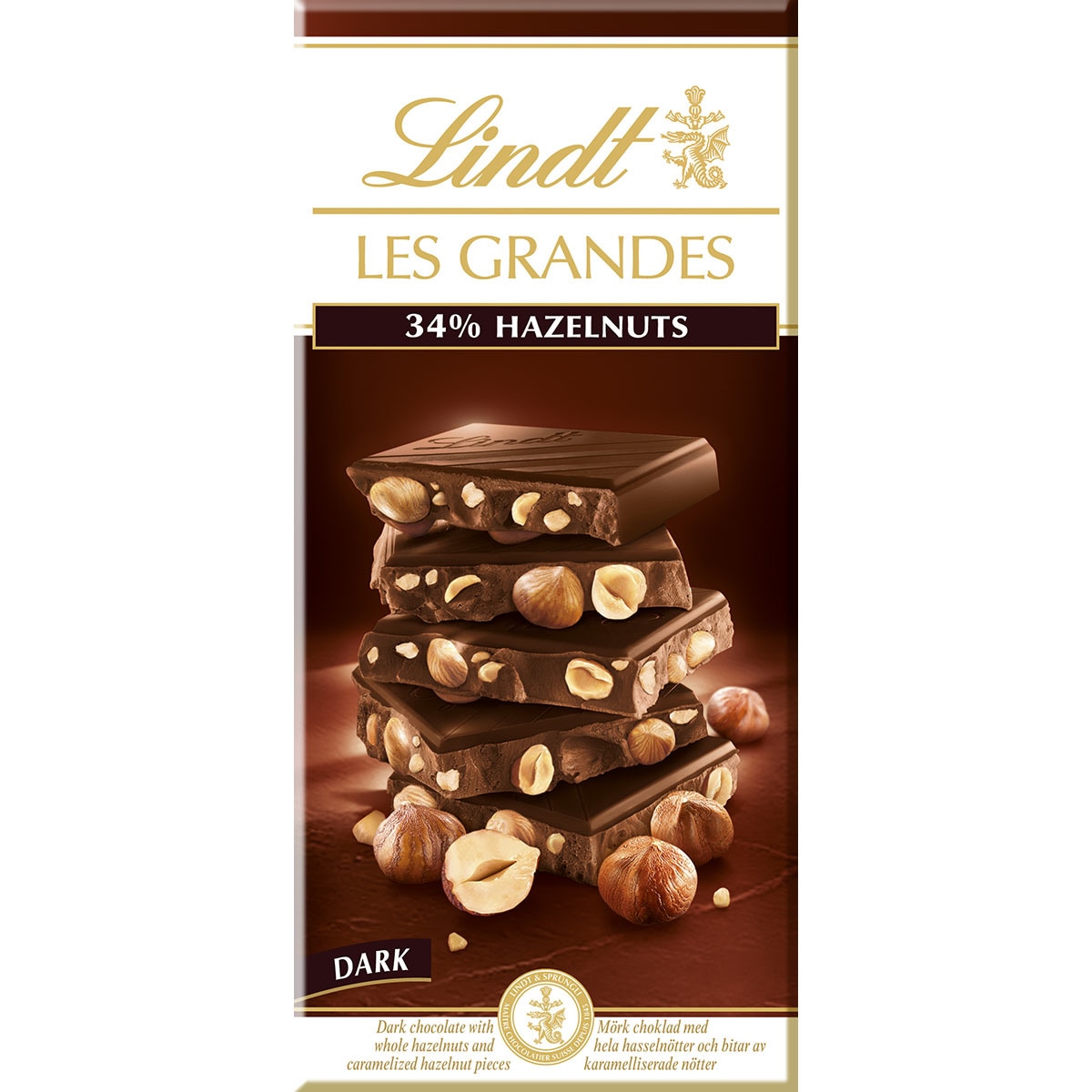 chocolate negro con % de avellanas tableta 150 g