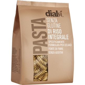 fusilli de arroz integral sin gluten envase 400 g - Dialsi