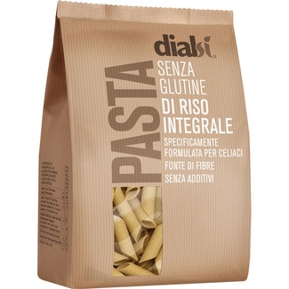 penne de arroz integral sin gluten envase 400 g - Dialsi