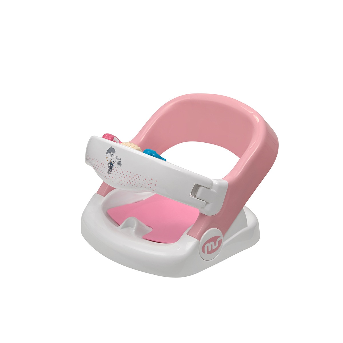 ms Innovaciones MS - Asiento De Baño Giratorio 360 Para Bebé, rosa Rosa-5