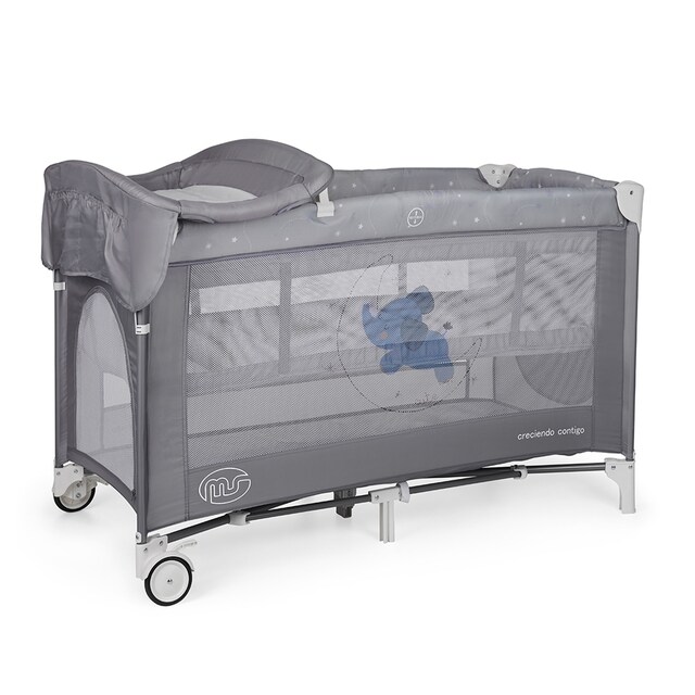 Imagen 0 de MS- Cuna De Viaje con Dos Alturas, hasta 15 kg. Apertura lateral, ruedas, colchón, cambiador y  bolsa transporte.