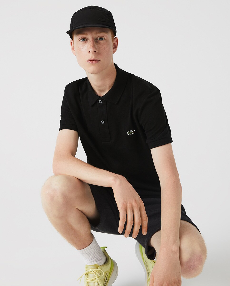 Polo slim patte 2 boutons