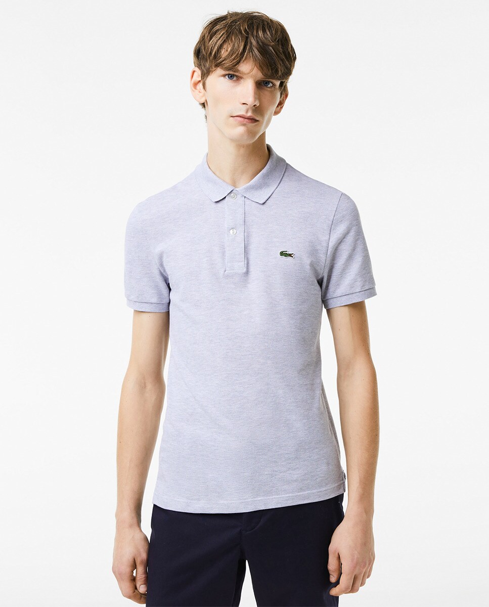 Polo slim patte 2 boutons