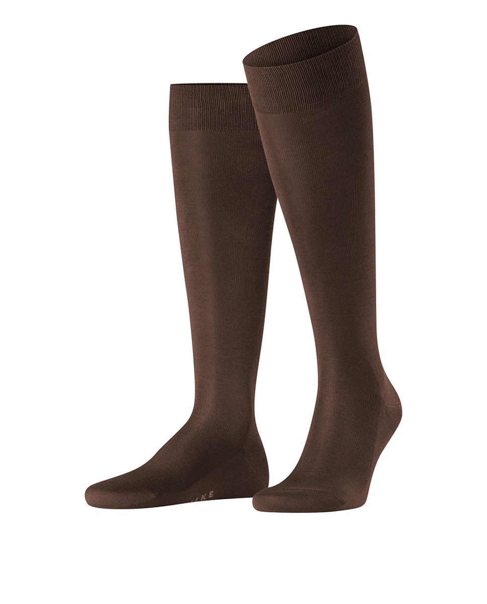 Meias Lisas Curtas Planas Castanho-5