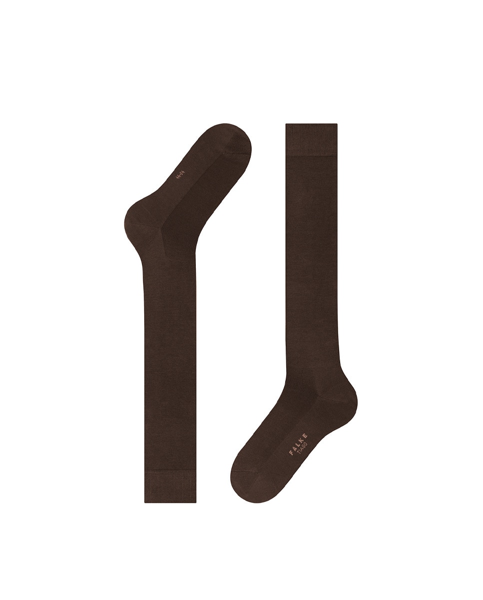 Meias Lisas Curtas Planas Castanho-3