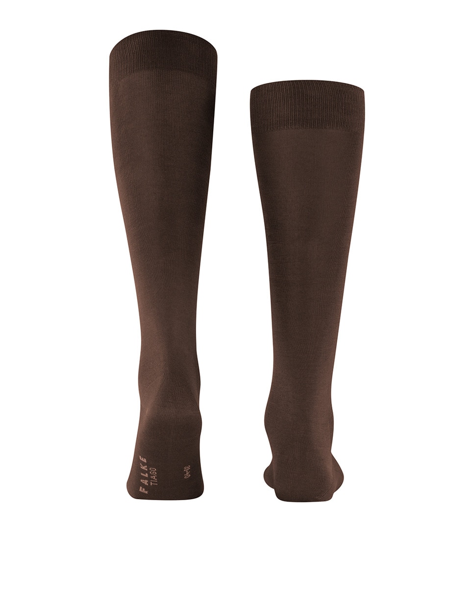 Meias Lisas Curtas Planas Castanho-2