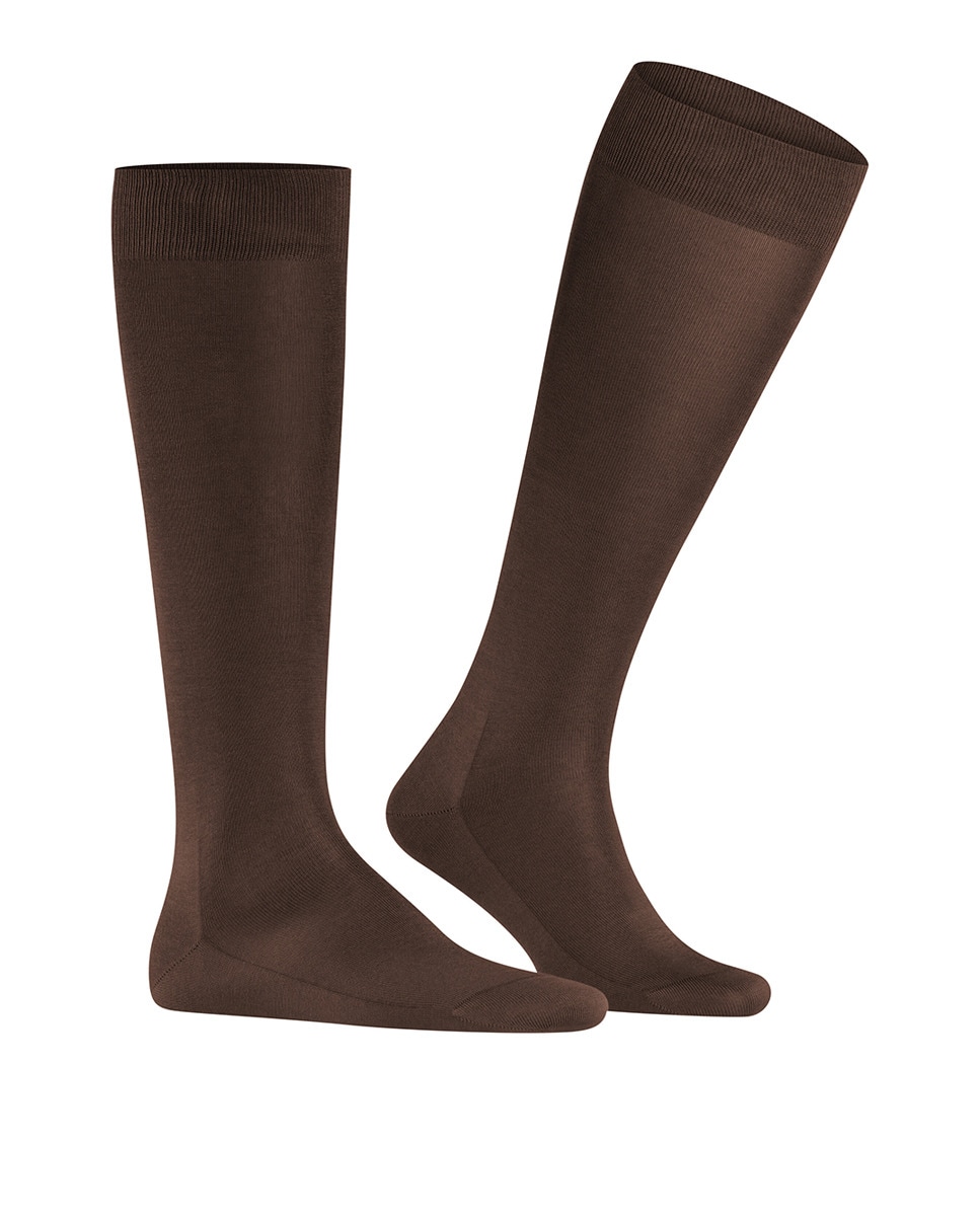 Meias Lisas Curtas Planas Castanho-1