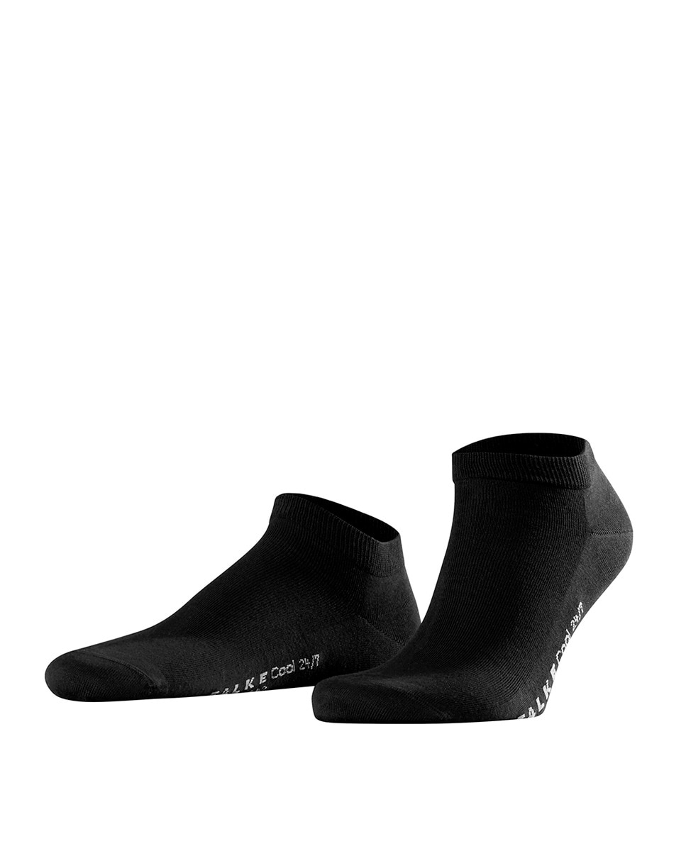 Meias pelo Tornozelo Lisas Planas Preto-5