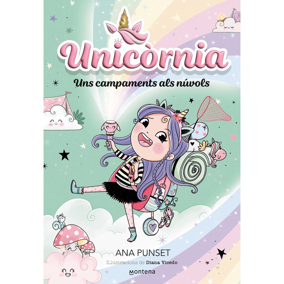 Unicòrnia 5 - Uns campaments als núvols: Primeres lectures en català (Capa mole) 1