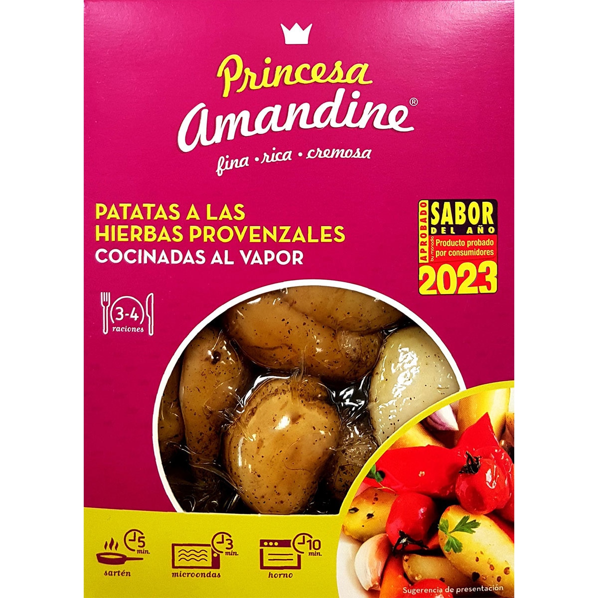 patatas a las hierbas provenzales cocinadas al vapor caja 450 g